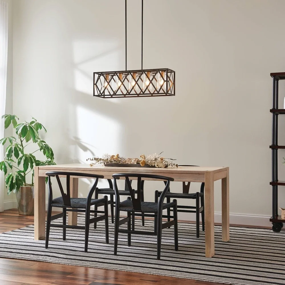 Kichler 82317 Solander 5-Light Linear Pendant Light Olde Bronze Brass NIB